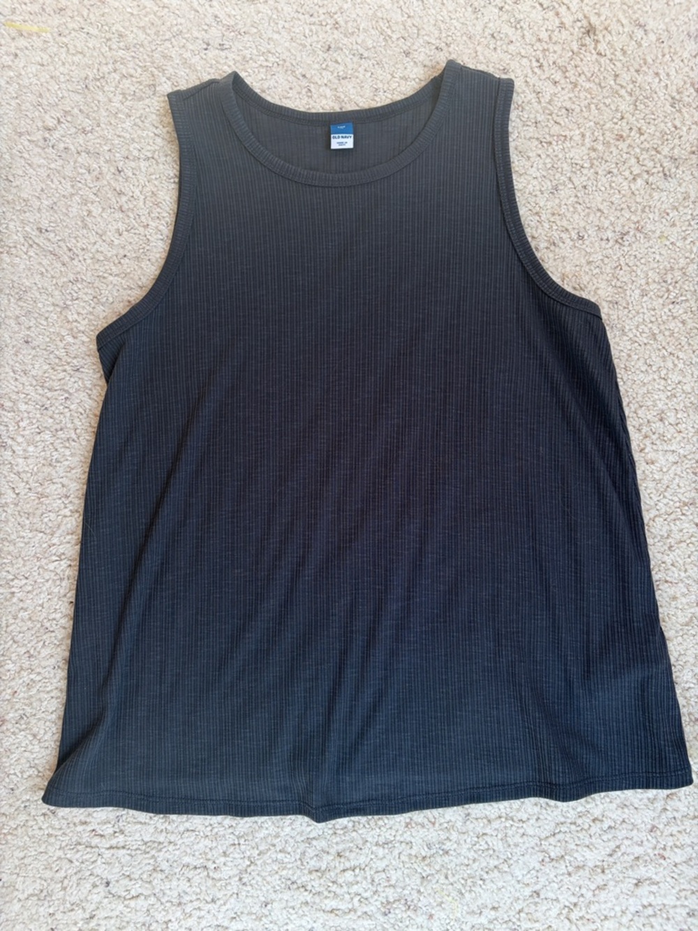 Old Navy Ribbed Crewneck Tank Top - Gray